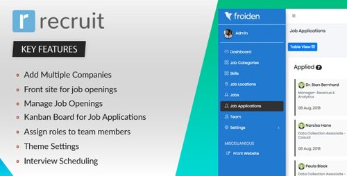 CodeCanyon - Recruit v2.2.0 - Recruitment Manager - 22336912 - NULLED