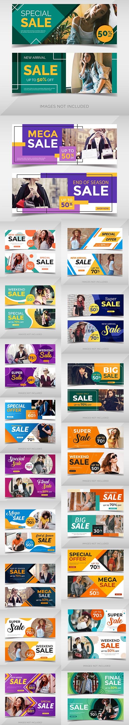 Fashion Sale Promotion Facebook Banners Pack
