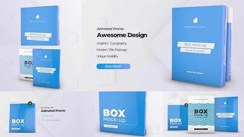 VideoHive - Box Product Pack Mockup - Box Software Mock-up Cover Template 24824190