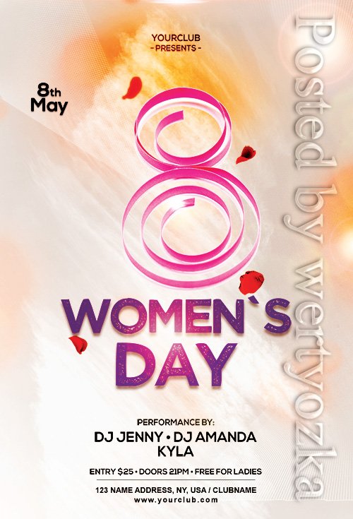 Womens Day  - Premium flyer psd template