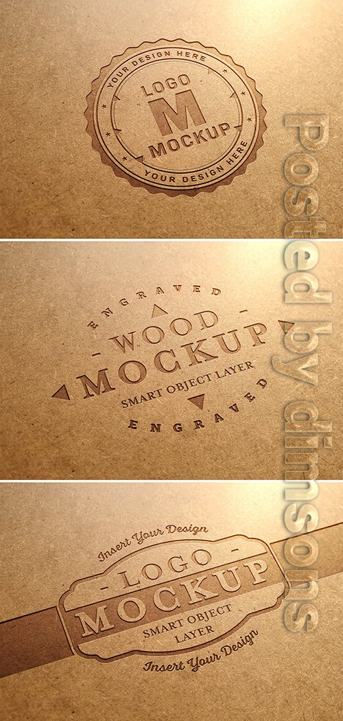 Carved Wood Text Effect Mockup 318694274