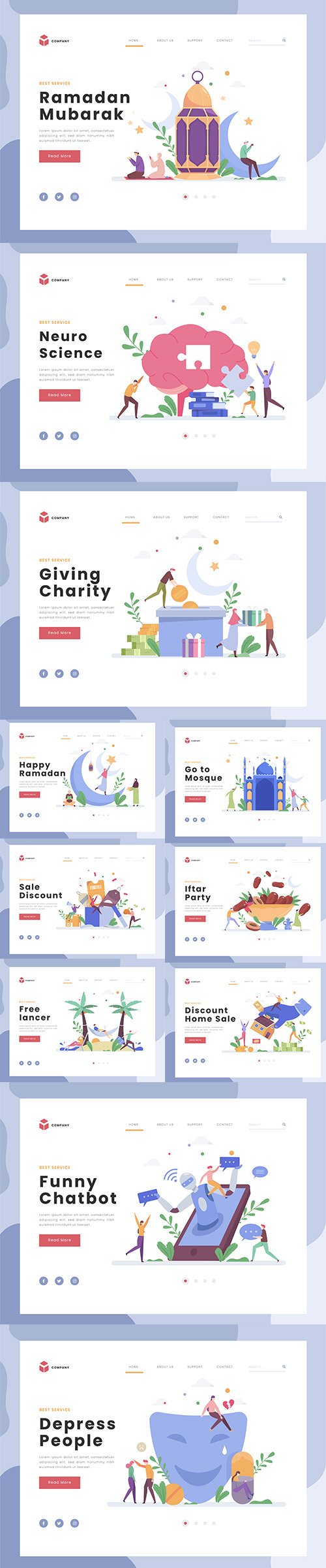 Landing Page Template Collection