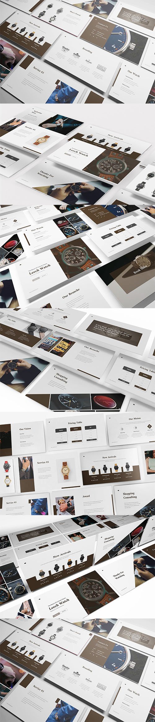 Watch Shop Powerpoint,Keynote and Google Slides Template
