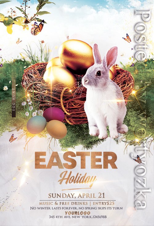 Happy Easter Event4 - Premium flyer psd template
