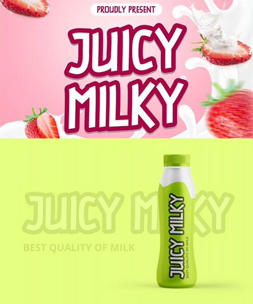 Juicy Milky Display Script Font