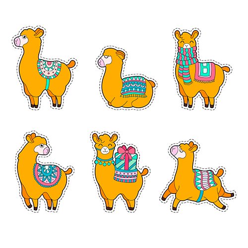 Cute Llama Alpaca Sticker