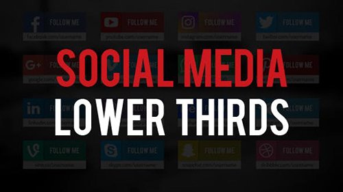 VideoHive - Social Media Lower Thirds 19820548