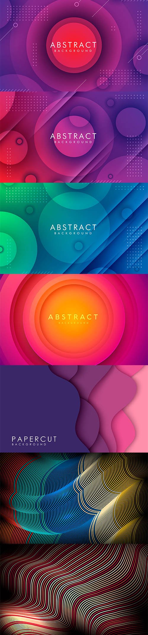 Abstract Dynamic Geometric Gradient Backgrounds