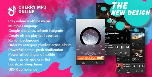 CodeCanyon - Cherry - Android Online Music Player with Admin Panel (Update: 23 April 19) - 22305318
