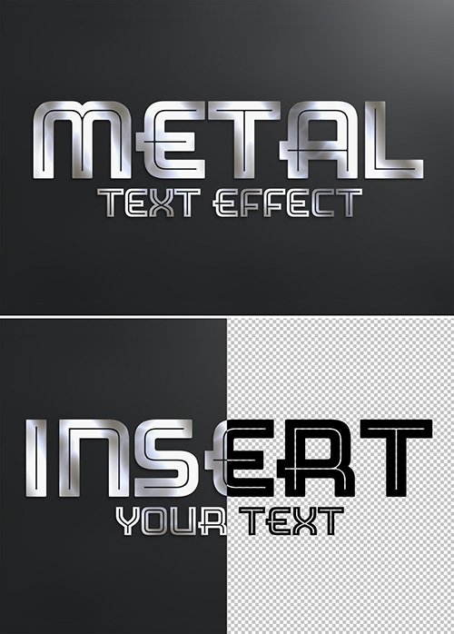Metal Text Effect Style Mockup 333526355
