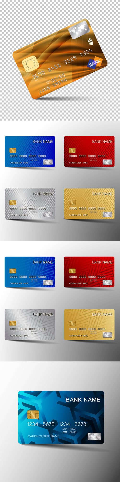 Credit Cards Vector Collection