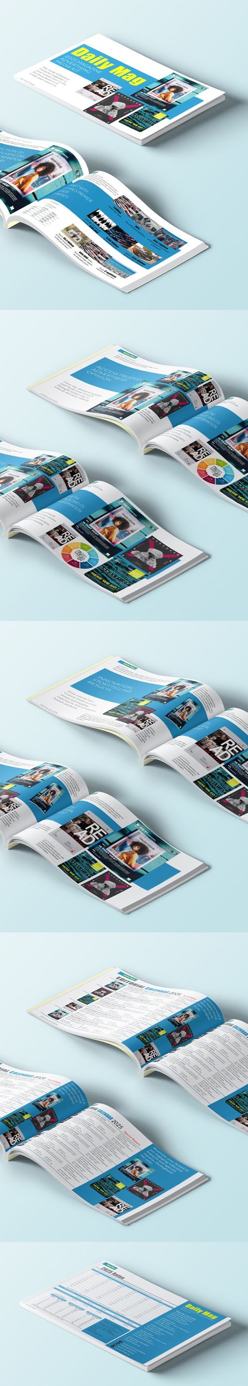 Magazine Advertising Media Kit Templates