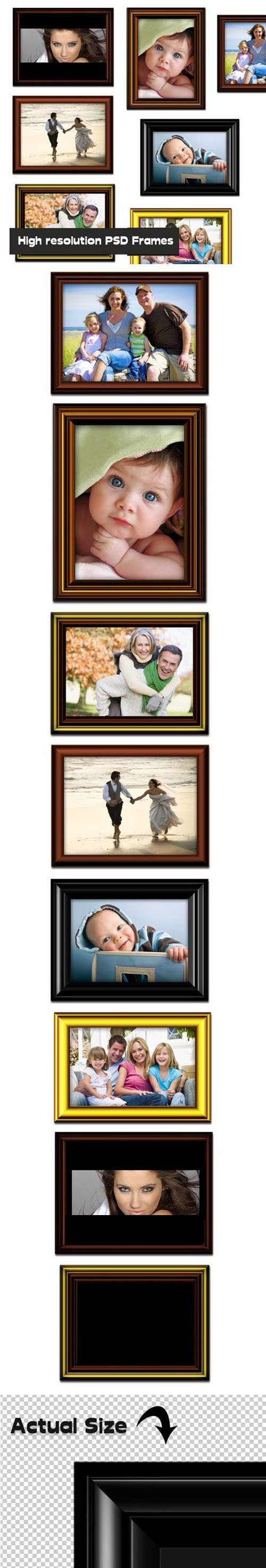 Photo Frames PSD Templates Collection