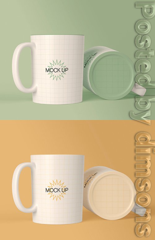 2 Coffee Mugs Mockup 337041614