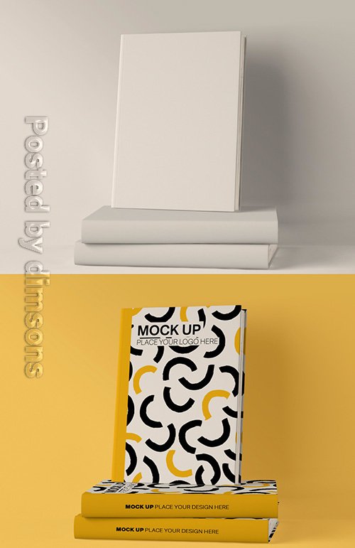 3 Book Cover Mockup 337042518