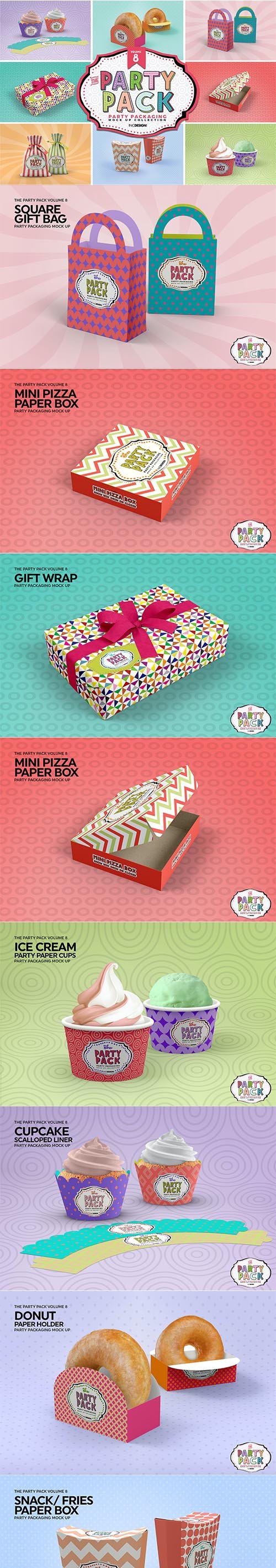 Party Packaging Mockups Vol.8