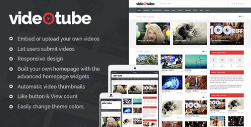 ThemeForest - VideoTube v3.2.8 - A Responsive Video WordPress Theme - 7214445