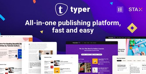 ThemeForest - Typer v1.7.2 - Amazing Blog and Multi Author Publishing Theme - 24818607 - NULLED