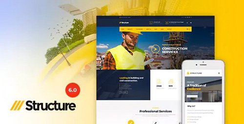 ThemeForest - Structure v6.9 - Construction Industrial Factory WordPress Theme - 10798442