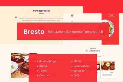 ThemeForest - Bresto v1.0 - Restaurant Elementor Template Kit - 26283688