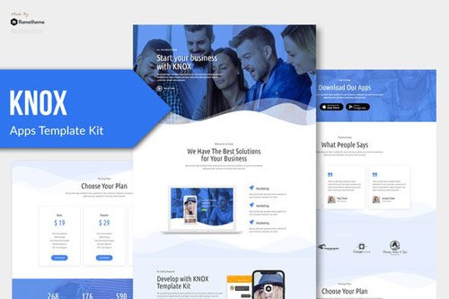 ThemeForest - Knox v1.0 - Technology & Apps Template Kit - 26276464