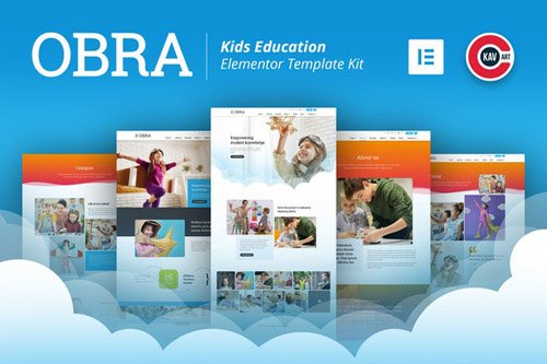 ThemeForest - Obra v1.0 - Kids Education & School Template Kit (Update: 17 May 20) - 26610211