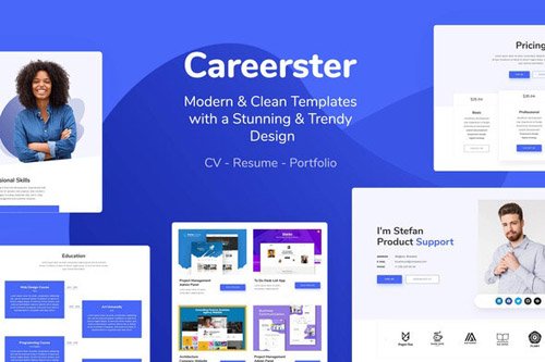 ThemeForest - Careerster v1.0 - CV/Resume Elementor Templates (Update: 13 May 20) - 25950036