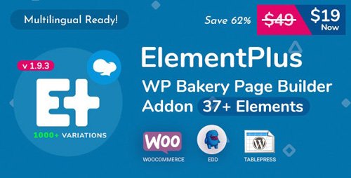CodeCanyon - Element Plus v1.9.3 - WPBakery Page Builder Addon - 25072349