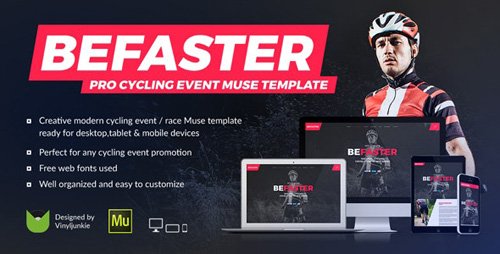 ThemeForest - BeFaster v1.0 - Pro Cycling Mountain Bike Event / Race / Competition Muse Template - 15209590