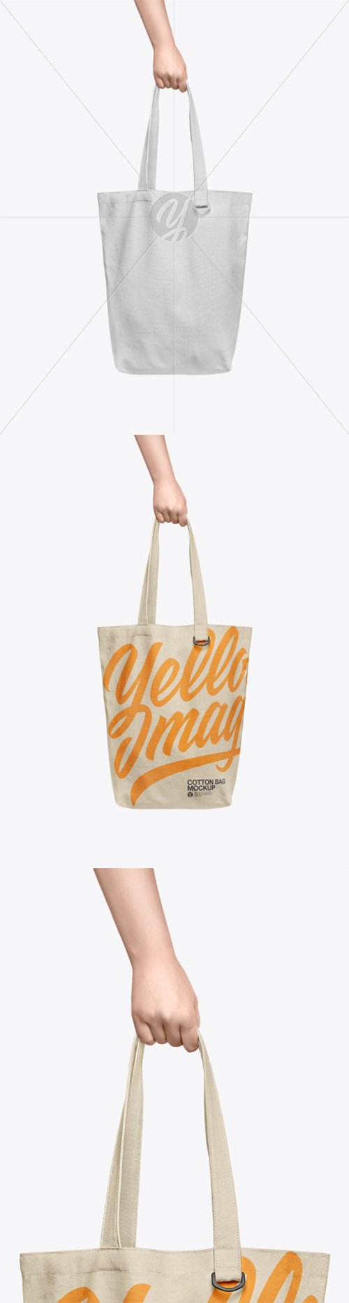 Cotton Bag in a Hand Mockup 56802 TIF