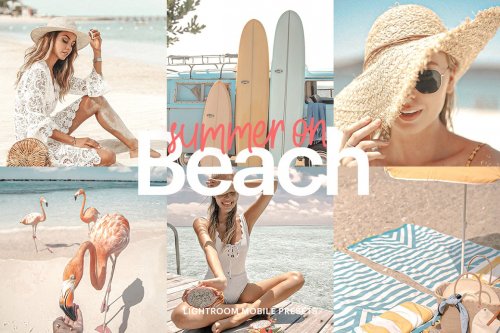 CreativeMarket - Lightroom Preset-Summer on Beach - 4976180