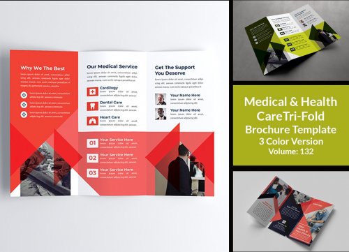 CreativeMarket - Medical & Health Care Tri Fold - 4654227