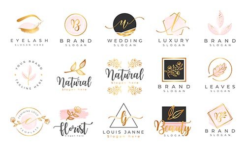 Feminine logo collections template