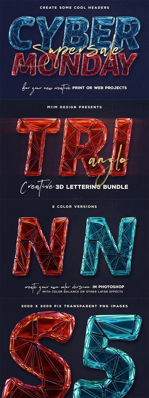 Trianglo- 3D Lettering