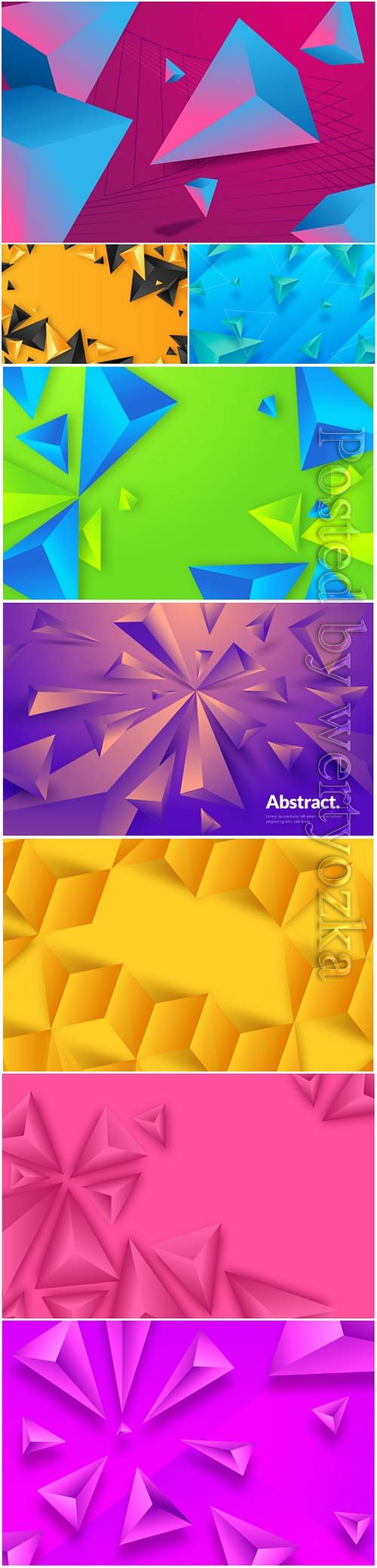 Abstract vector background, 3d models template