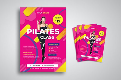 Pilates Training Flyer