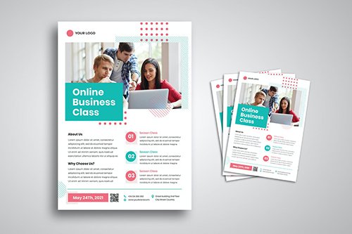 Online Business Class Flyer