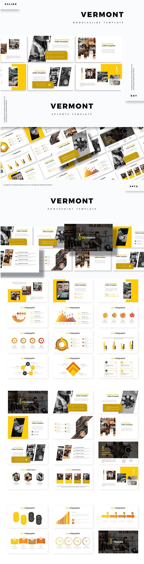 Vermont Powerpoint, Keynote and Google Slide Template