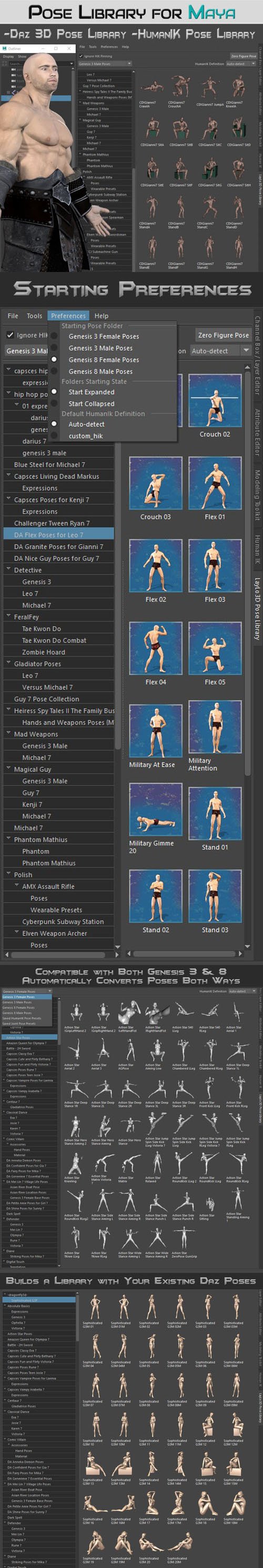 LayLo3D Pose Library for Maya [WIN]