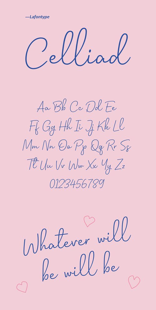 Celliad - Handwriting Typeface