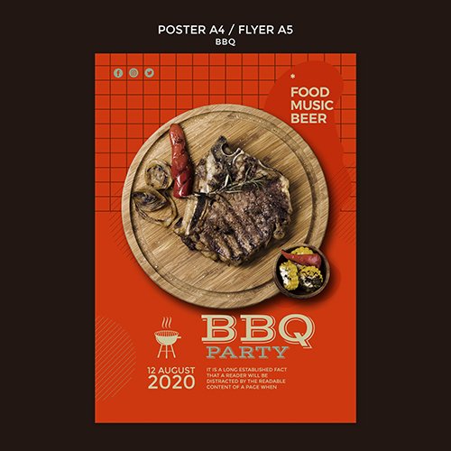 Barbecue party template