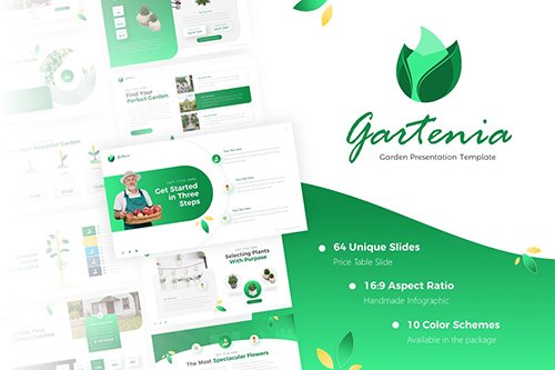 Gartenia - Gardening PowerPoint Template