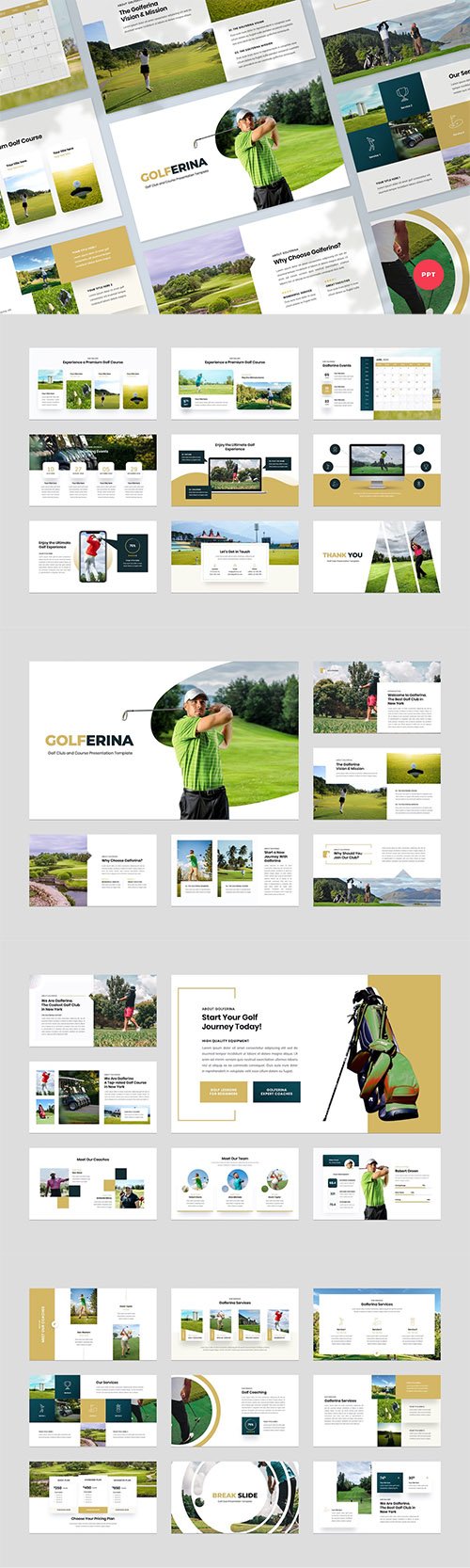 Golf Club & Resort Presentation Template