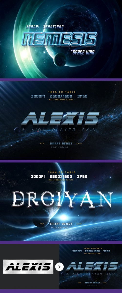 GraphicRiver - Sci-fi Game Styles - Space Trip Text Effects-Planet Photoshop Text Effects - 27491759