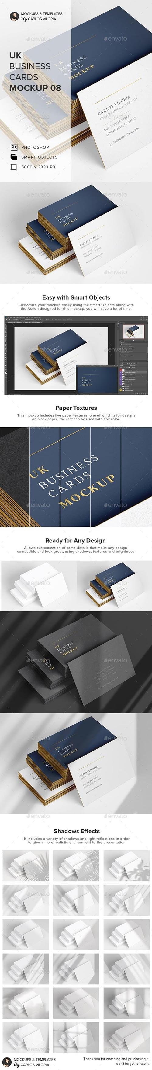 GraphicRiver - UK Business Cards Mockup 08 - 27826313