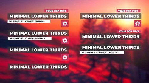 Minimal Lower Thirds 90162817