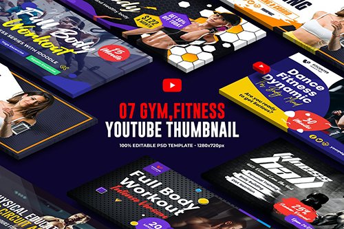 Gym, Fitness Youtube Thumbnail