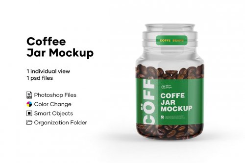 CreativeMarket - Coffee Jar Mockup - 5224028
