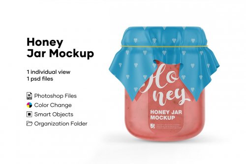 CreativeMarket - Honey Jar Mockup - 5224010