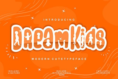 Dream Kids | Modern Cute Typeface